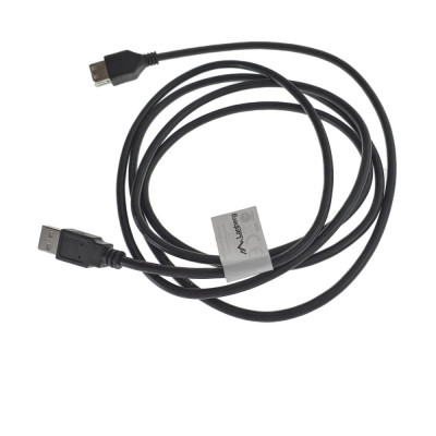 Cablu prelungitor USB 2.0 tata la USB 2.0 mama, Lanberg 41374, lungime 1.8m, negru foto