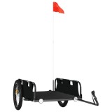 Cumpara ieftin Remorca de bicicleta, negru, textil oxford si fier