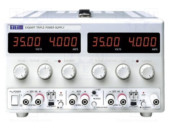 Alimentator de laborator pulsatoriu multicanal AIM-TTI 0&divide;35VDC 0&divide;4A
