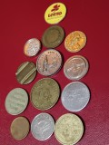 Lot 13 jetoane diferite (stare foarte buna) [poze] (13jd)