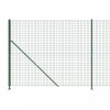 Gard plasa de sarma cu bordura, verde, 1,6x25 m GartenMobel Dekor, vidaXL
