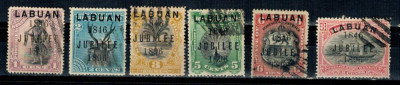 Labuan 1896 - Jubilee, supratipar, serie stampilata foto