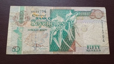 Seychelles -50 Rupees 1998 ND foto