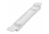 Suport de baie, retractabil, plastic, alb, 55-78 cm