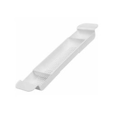 Suport de baie, retractabil, plastic, alb, 55-78 cm