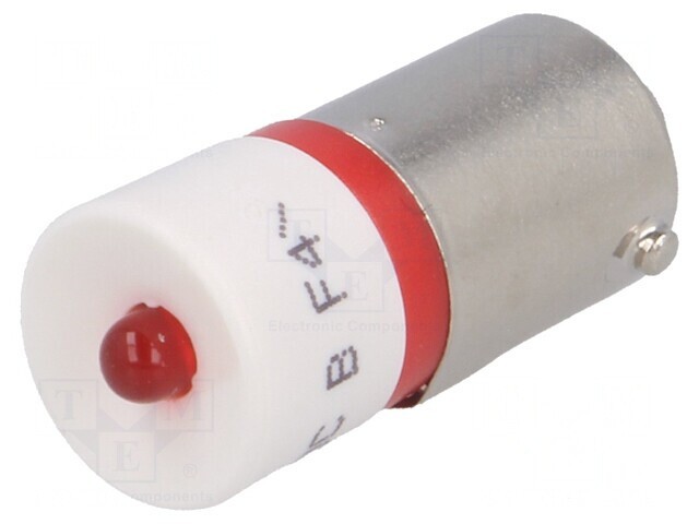 Lampă LED roșie 28V BA9S