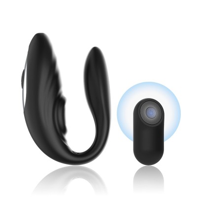 Vibrator Cupluri Dublu cu Pulsatii si Telecomanda Brilly Glam foto