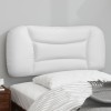 VidaXL Pernă pentru tăblie pat, alb, 90 cm, piele artificială 374545