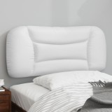 Cumpara ieftin Pernă pentru tăblie pat, alb, 90 cm, piele artificială