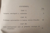 Valoarea ontologica a cunoașterii (Constantin Micu, 1945)