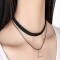 Choker Fashion Black pyramid - Colier elegant pentru gat