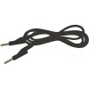 Cablu borne 4mm t-t 1m negru