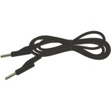 Cablu borne 4mm t-t 1m negru