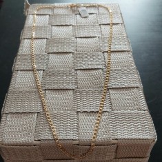 Lant clasic cu zale placat cu aur Glass - 55 cm foto