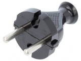 Conector Alimentare AC Tată 2P 230V 10A Negru