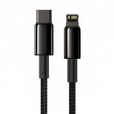 Cablu BASEUS incarcare - sincronizare date USB Type C la Lightning 2 m Negru foto