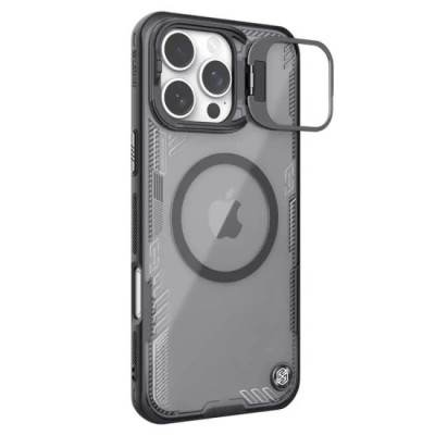 Husa pentru iPhone 16 Pro Max - Nillkin Iceblade Prop Magnetic (with Camera Cutout) - Black foto