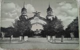 Carte postala, Bucuresti, intrarea in parcul Carol I, 1932
