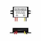 Convertor tensiune 14-28VAC la 12VDC, 1.5A EV18-A2412