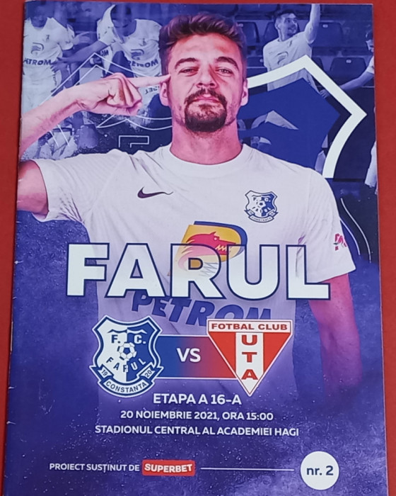 Program meci fotbal FARUL CONSTANTA - UTA ARAD (20.11.2021)