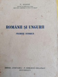 Romanii si ungurii premize istorice - C. Sassu Bucuresti 1940