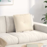 vidaXL Perna pentru spate Crem 50 x 45 cm Țesătură din corduroy 42014652