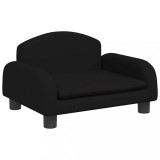 Cumpara ieftin Pat de caini, negru, 50x40x30 cm, textil