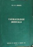 Farmacologie Medicala, O.C. Mungiu, 1977, Institutul de Medicina si Farmacie, Carte Medicina, Romana, 456 pagini