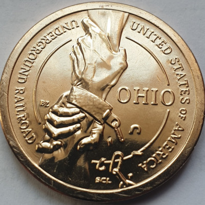 1 Dollar 2023 USA Ohio, American Innovation, unc, litera P/ D foto