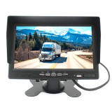 Set Monitor auto AHD cu 2 camere video metalice, telecomanda