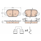 Placute frana Fiat Panda (312, Panda Van (312 , punte spate, TRW