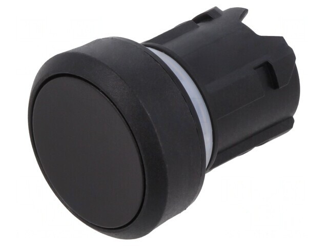 Comutator de Apăsare 22mm Poziție Stabilă Negru