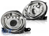 Set de faruri tuning cu lumini LED potrivit pentru Fiat 500 dupa 2007, stanga si dreapta Performance AutoTuning