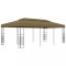 Gossi pavilion de gradina, gri taupe, 6 x 3 x 2,7 m, 180 g/m2