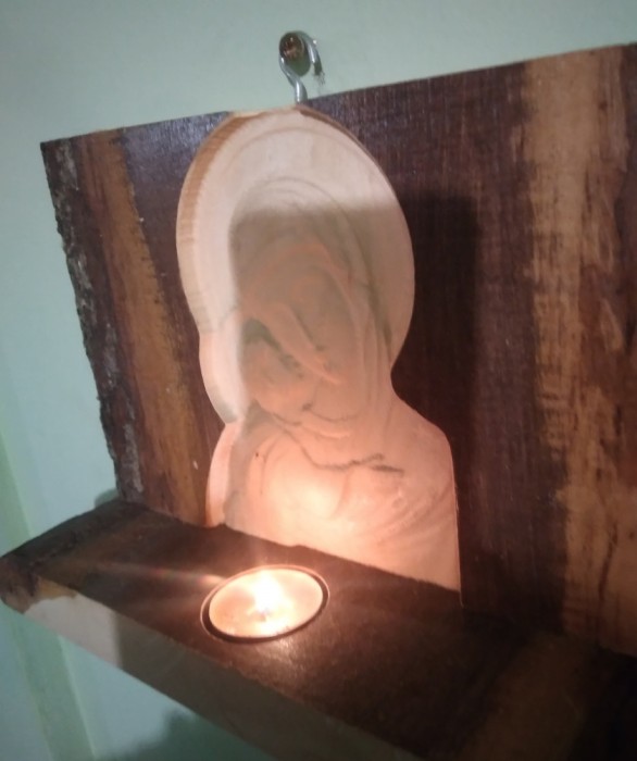 Candela Ortodoxă sculptură ( regenerabil material)