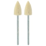 Proxxon 28801 - Set biaxuri conice din pasla 8 mm tija 2.35 mm 2 bucati