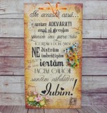 Tablou mesaj motivational IN ACEASTA CASA
