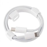 OEM (MX0K2X) - Cablu Date si Incarcare, USB-C la Lightning, 20W, 1m, White [bulk]