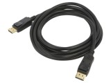 Cablu DisplayPort 1.4 Goobay 3m negru cu mufă aurită, dublu ecranat, pentru 4K și 8K
