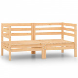 Canapele de colt pentru gradina, 2 buc., lemn masiv de pin GartenMobel Dekor, vidaXL