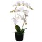 vidaXL Plantă artificială orhidee cu ghiveci, 65 cm, alb 244423