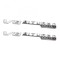 Set 2 embleme V8 Biturbo 4Matic+, pentru aripa Mercedes, Chrom