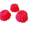 Forma silicon pentru briose, 3 cavitati, Rosu, 9 cm, 331COF