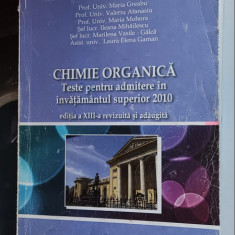 CHIMIE ORGANICA TESTE PENTRU ADMITEREA IN INVATAMANTUL SUPERIOR MOHORA GREABU