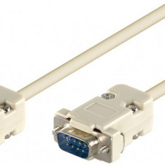 Cablu serial RS232 D-SUB 9p tata - D-SUB 9p mama, 2m, Goobay