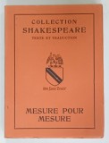MESURE POUR MESURE par W. SHAKESPEARE ,1930
