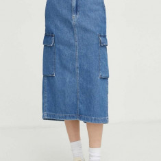 Levi's fusta jeans midi, evazati