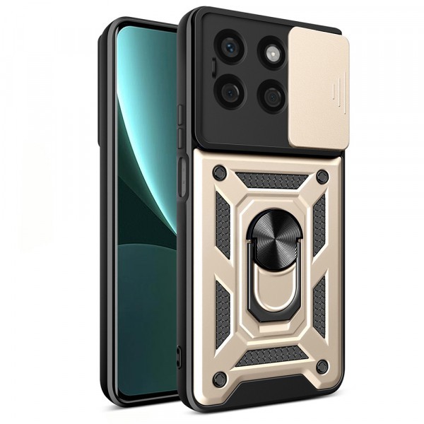 Husa pentru Honor X8b, Techsuit, CamShield, Aurie