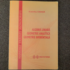 ALGEBRA LINIARA/GEOMETRIE ANALITICA/GEOMETRIE DIFERENTIALA ECATERINA CIOARA