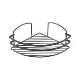 Etajera baie din metal LM007.04, montaj pe colt, 24 x 24 x 17 cm